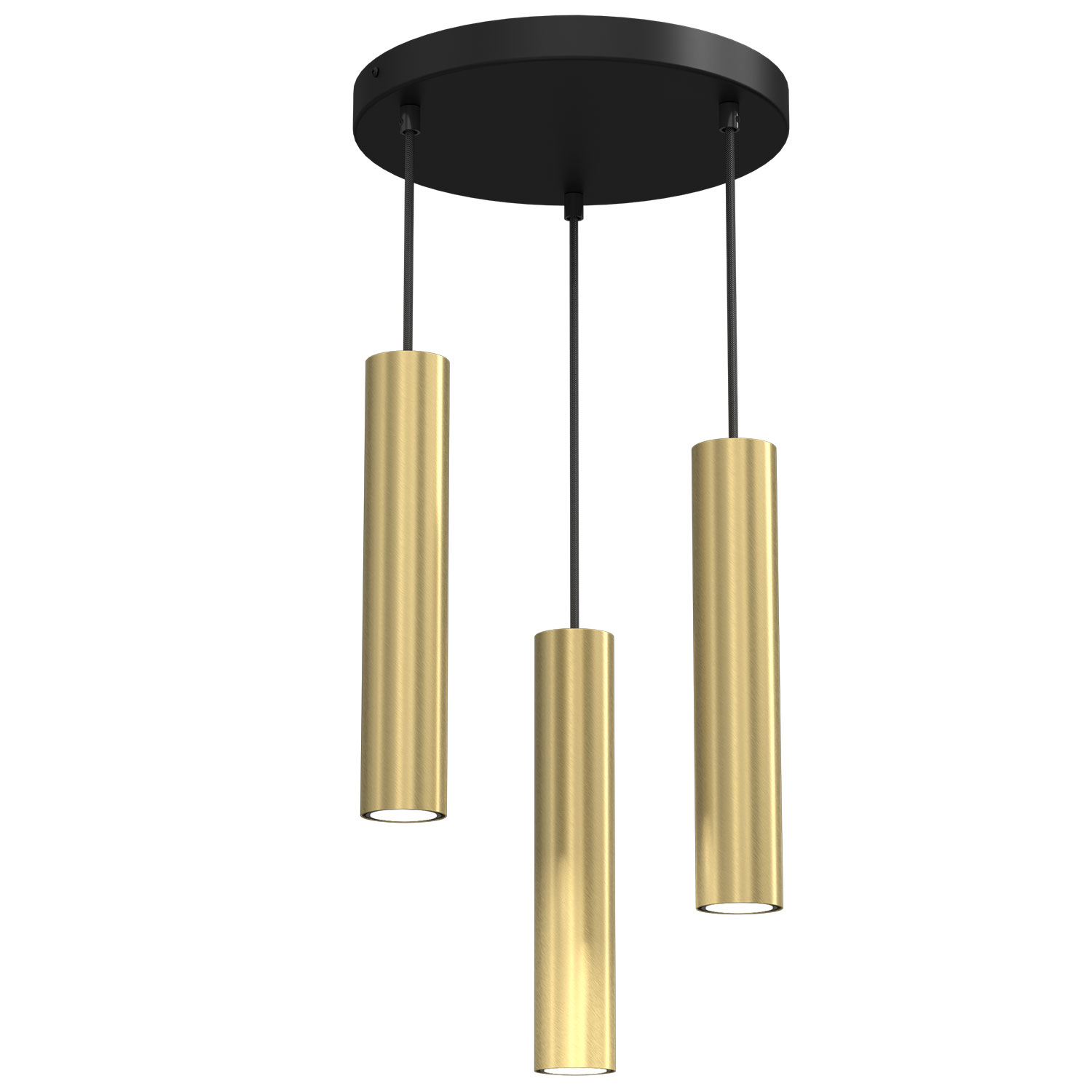 Czarno-złota lampa wisząca, regulowana wysokość LX 0118 z serii RAITO