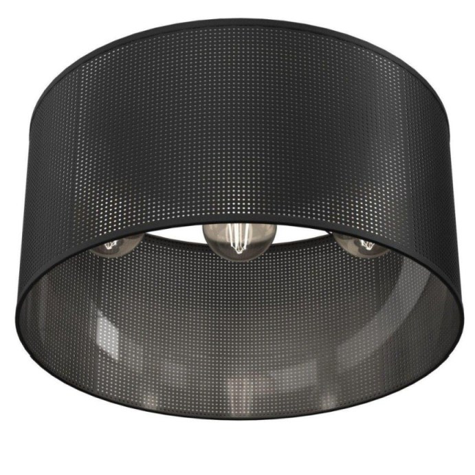 Czarna lampa sufitowa, ażurowa osłona LX 5233 z serii LOFT SHADE