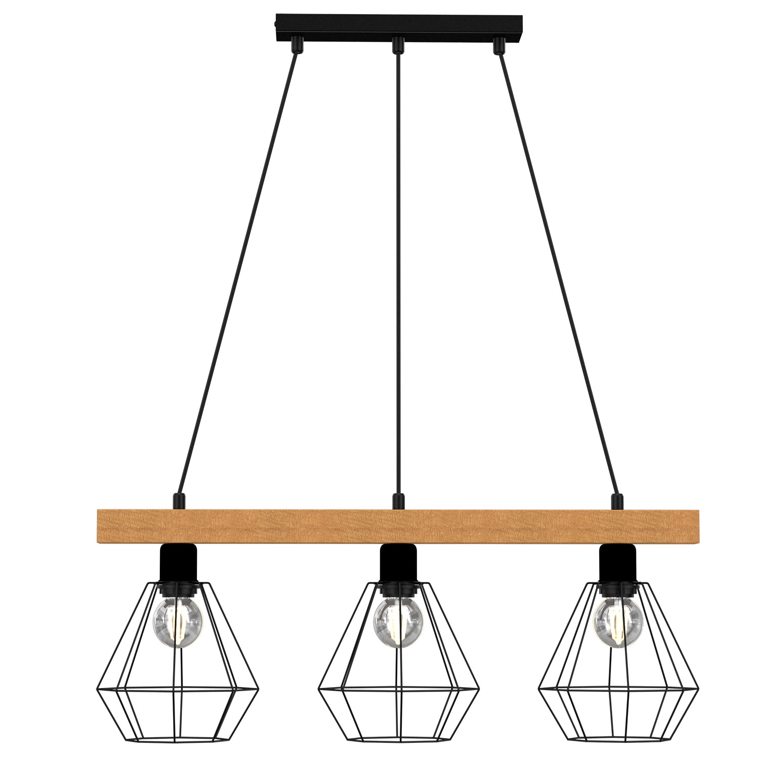 Ozdobna lampa wisząca, druciane klosze LX 4103 z serii VASTRA
