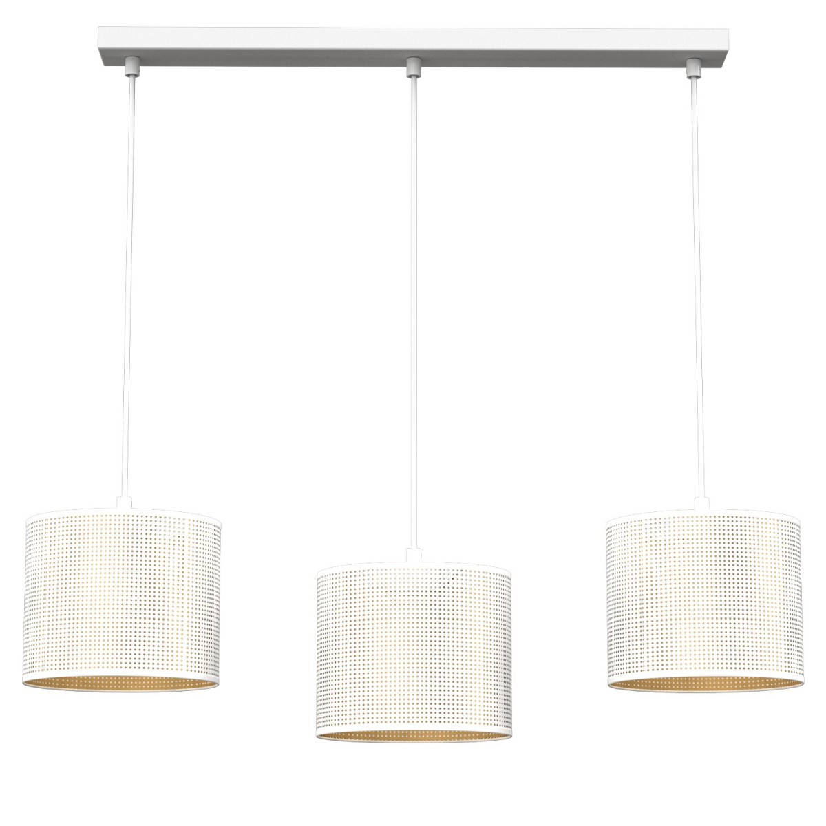 Lampa wisząca z trzema ażurowymi osłonami LX 5267 z serii LOFT SHADE