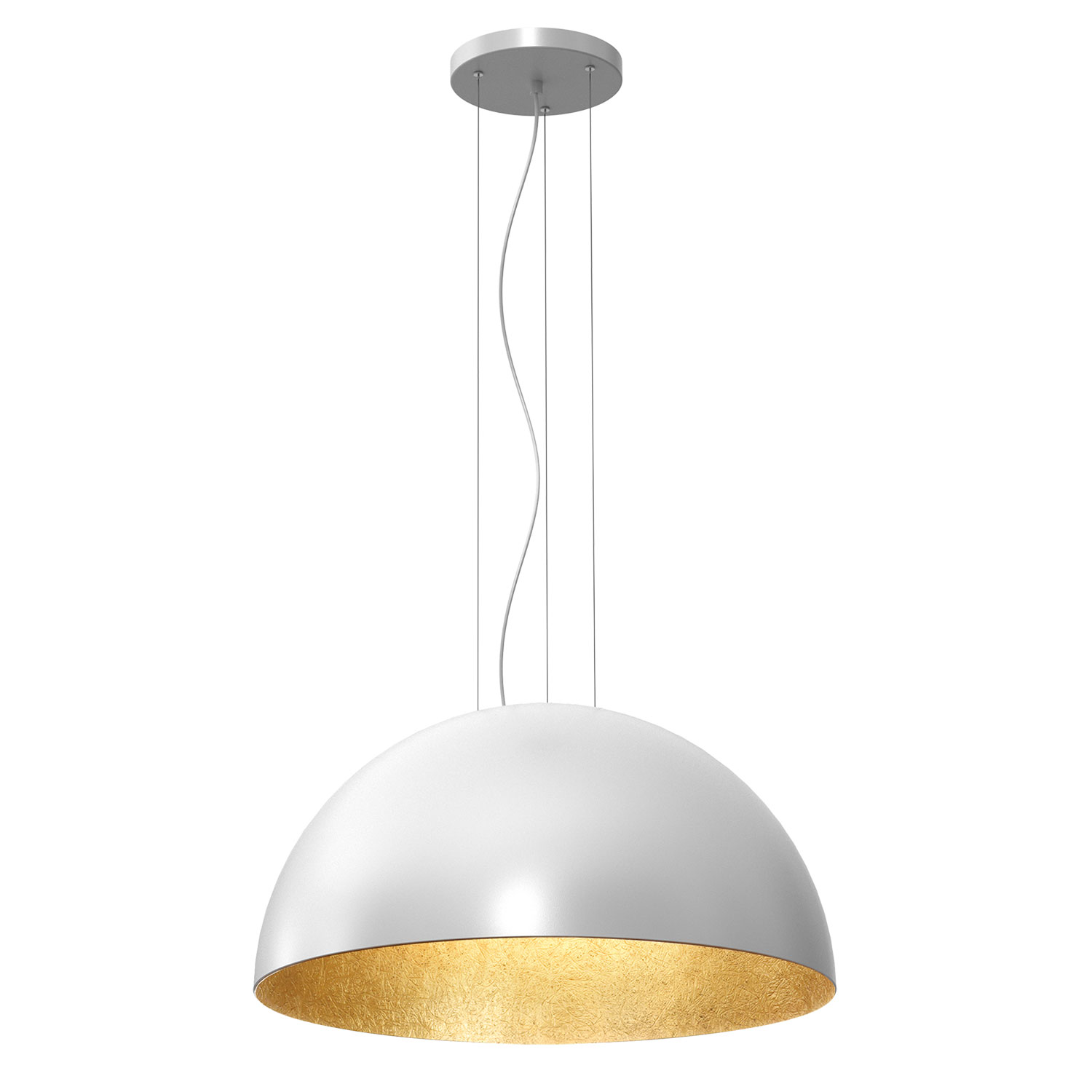 Wyjątkowa lampa wisząca w kolorze bieli i złota LX 1682 z serii COMPO