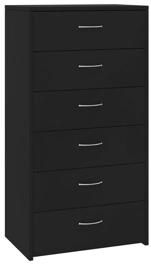 Czarna Komoda W Stylu Nowoczesnym C7-S60