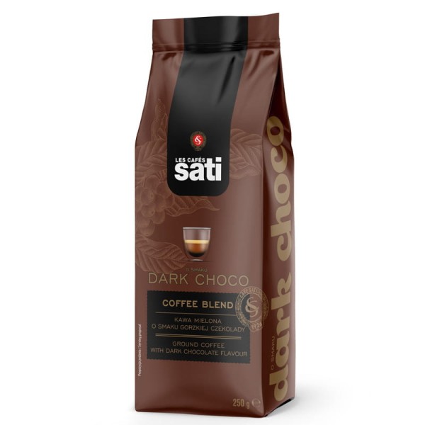 Sati Dark Choco 250g kawa mielona Torba