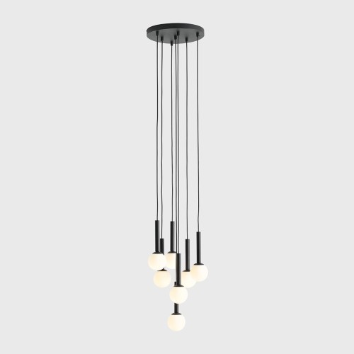 Lampa wisząca Riu 7 1117T1 Aldex kasakda balls kule czarne