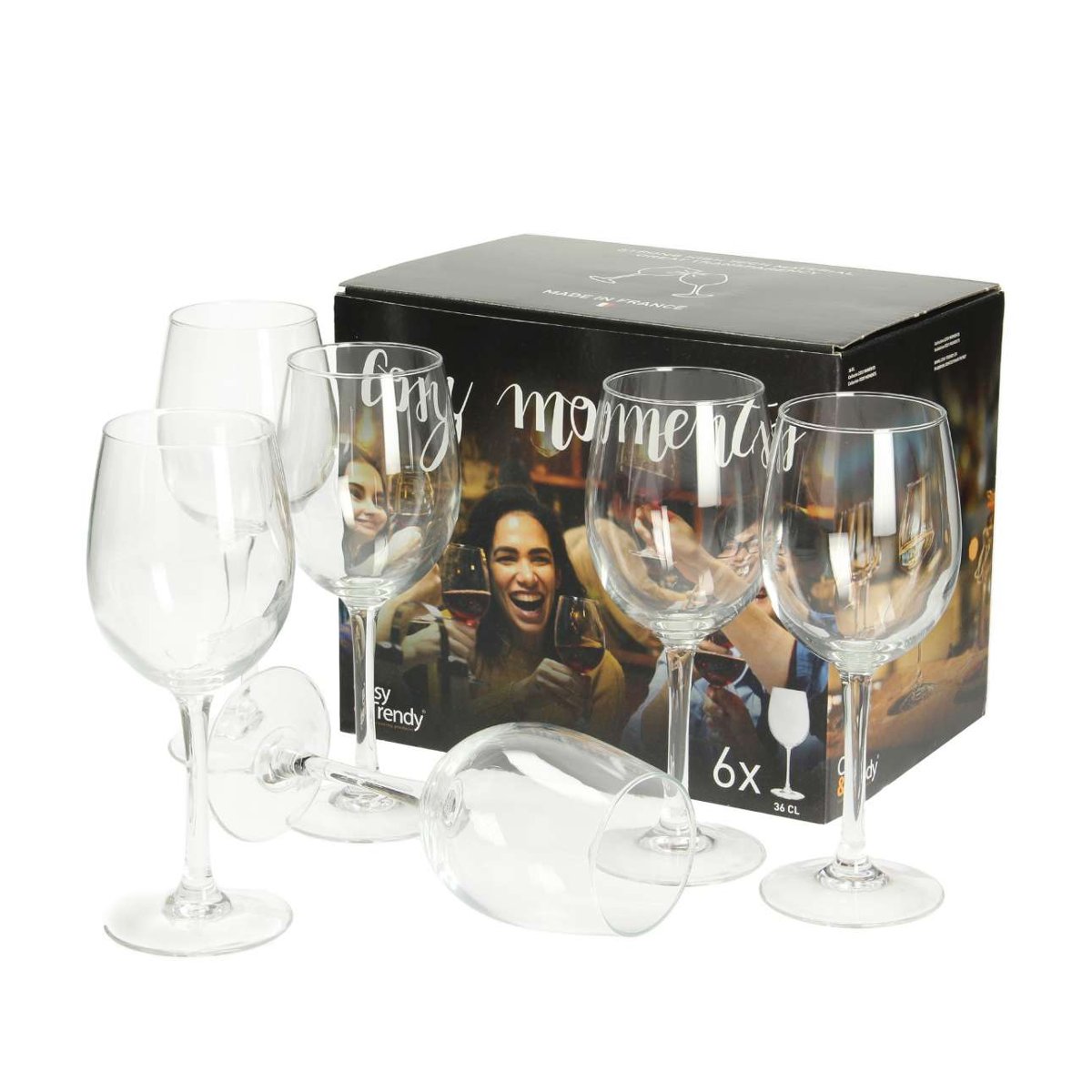 Dekoria.pl Dekoria.pl Komplet kieliszków Mia 6szt 360ml 25 x 17 x 21 cm 814-238