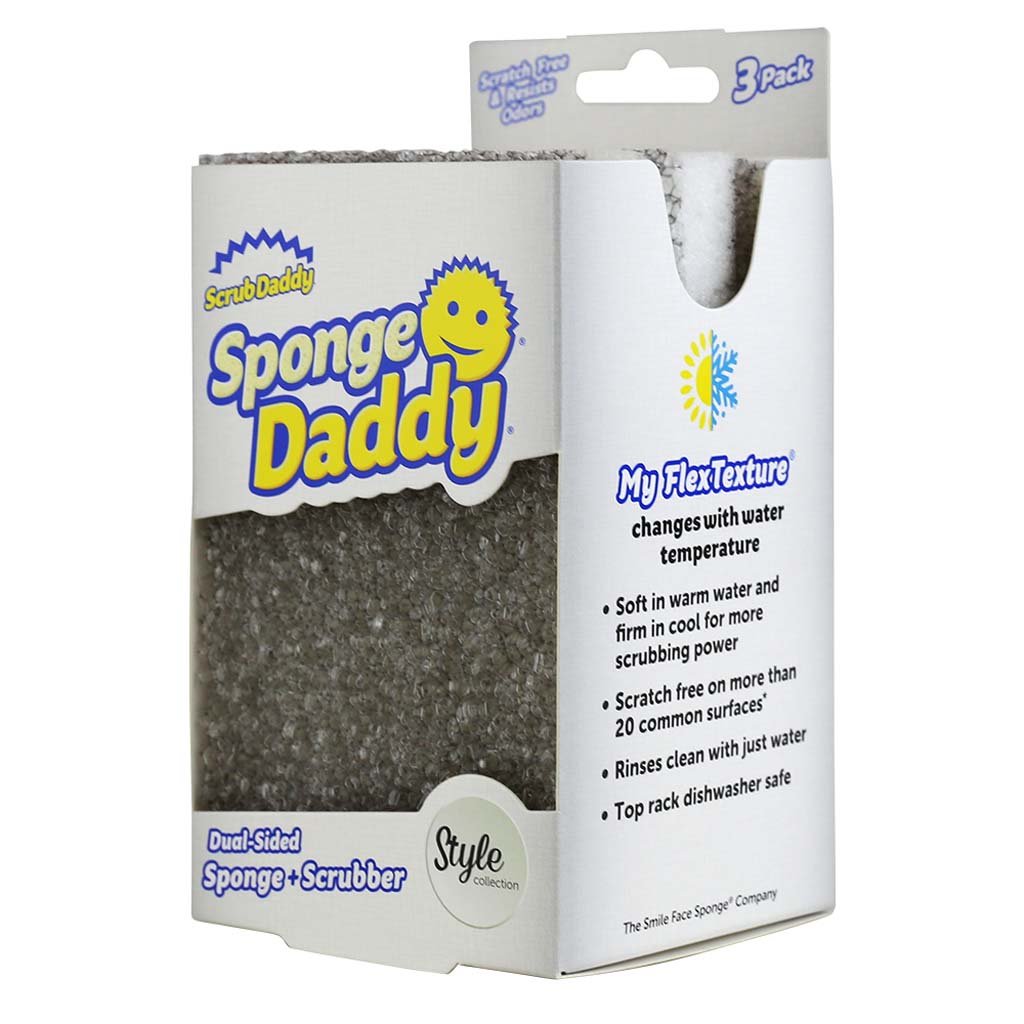 Sponge Daddy Magiczna Gąbka Grey 3Pack