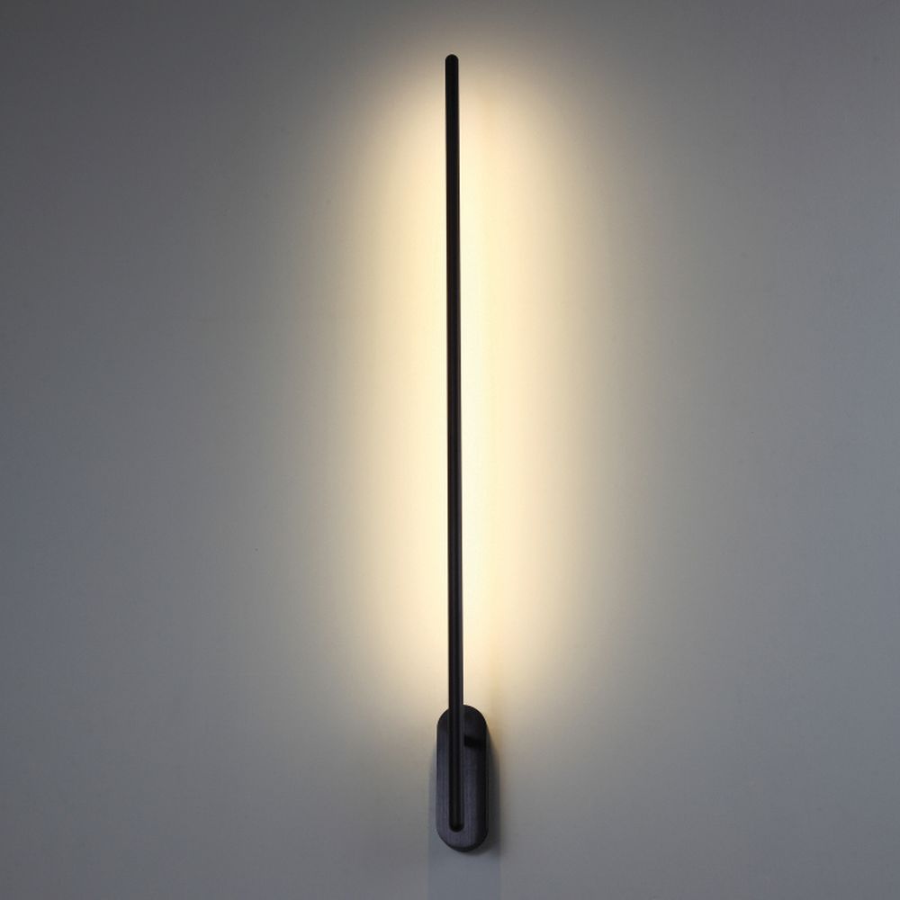 Kinkiet prosty Line 624301103 Elkim LED 10W 3000K natynkowy czarny