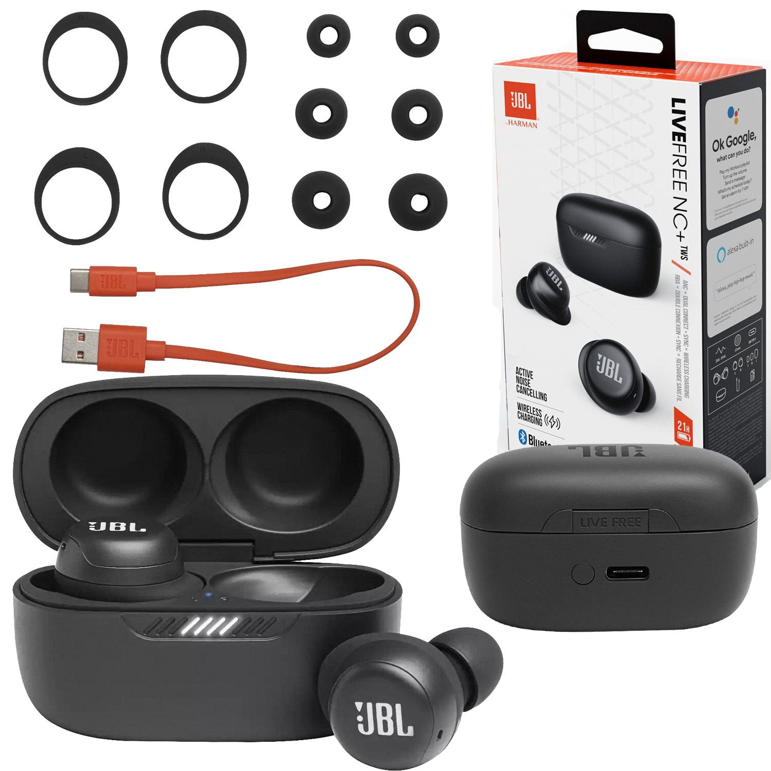 JBL Live Free+ NC czarne