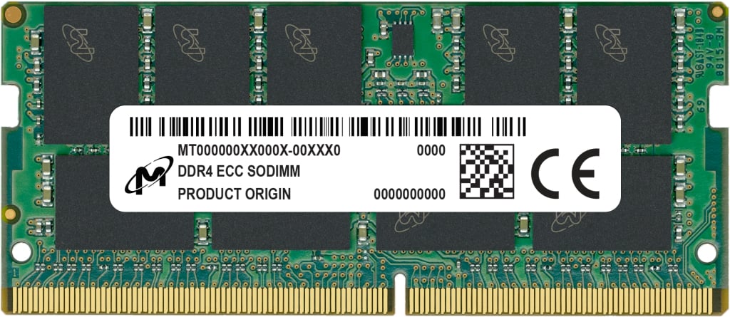 Micron MTA9ASF2G72HZ-3G2R moduł pamięci 16 GB 1 x 16 GB DDR4 3200