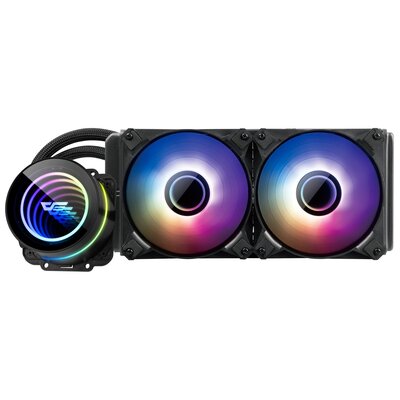 Chłodzenie wodne komputera Darkflash DX240 V2.6 ARGB 2x 120x120 (Czarny)