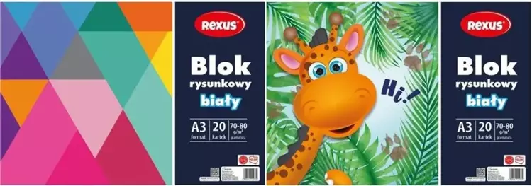 Blok rysunkowy A3/20K biały - Beniamin
