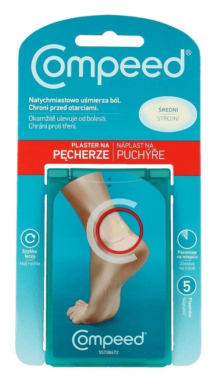 Johnson&Johnson Compeed na pęcherze średnie 5 szt.
