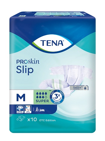SCA Tena Slip Proskin Super, pieluchomajtki, rozmiar M, 73-122 cm, 10 sztuk |Weekend  od 119,99 zł !!!