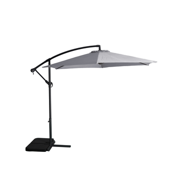 Parasol boczny 300 cm stal/poly szary