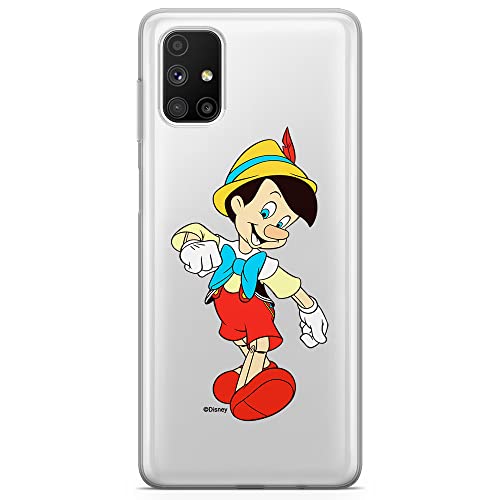 ERT GROUP etui na telefon Samsung M51, case oryginalny i oficjalnie licencjonowany przez Disney, wzór Pinocchio 001, optymalnie dopasowane, plecki z TPU częściowo przeźroczyste