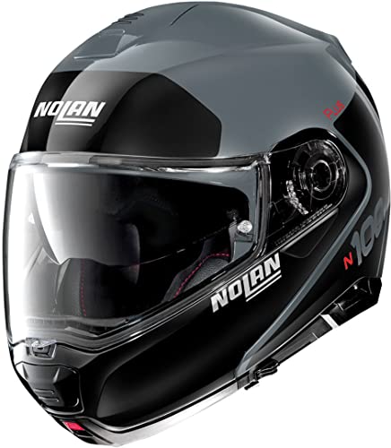 Nolan N100-5 Plus Destinctive N-Com Kask Szary/czarny S (56)