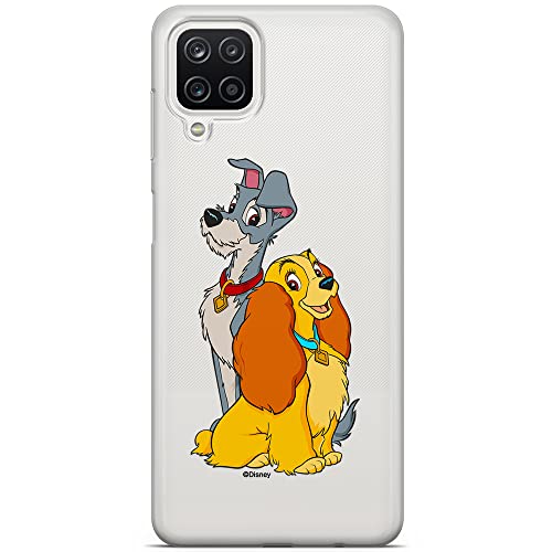 ERT GROUP etui na telefon Samsung A12 / M12 / F12, case oryginalny i oficjalnie licencjonowany przez Disney, wzór Lady and the Tramp 003, optymalnie dopasowane, plecki z TPU częściowo przeźroczyste