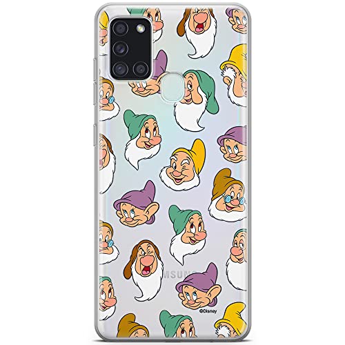 ERT GROUP etui na telefon Samsung A21s, case oryginalny i oficjalnie licencjonowany przez Disney, wzór Snow White and the Seven Dwarfs 015, optymalnie dopasowane, plecki z TPU częściowo przeźroczyste