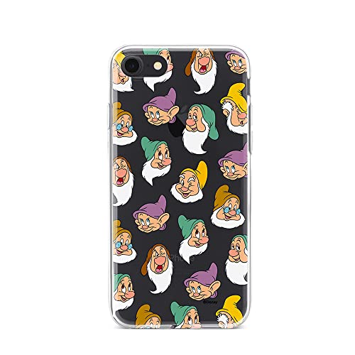 ERT GROUP etui na telefon Apple Iphone 7/8/ SE 2/ SE 3, case oryginalny i oficjalnie licencjonowany przez Disney, wzór Snow White and the Seven Dwarfs 015, plecki z TPU częściowo przeźroczyste