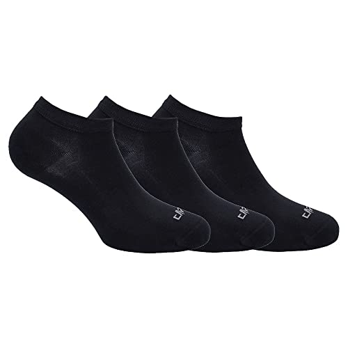 CMP - Bamboo Niewidoczne skarpety Tripack Wmn, Woman, Nero, 39/42