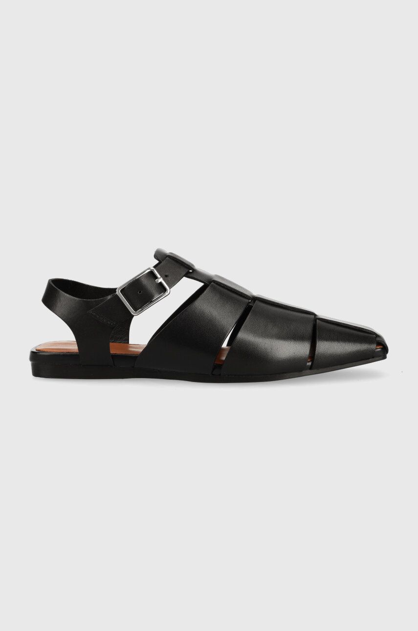 Vagabond sandały skórzane WIOLETTA damskie kolor czarny 5501.101.20