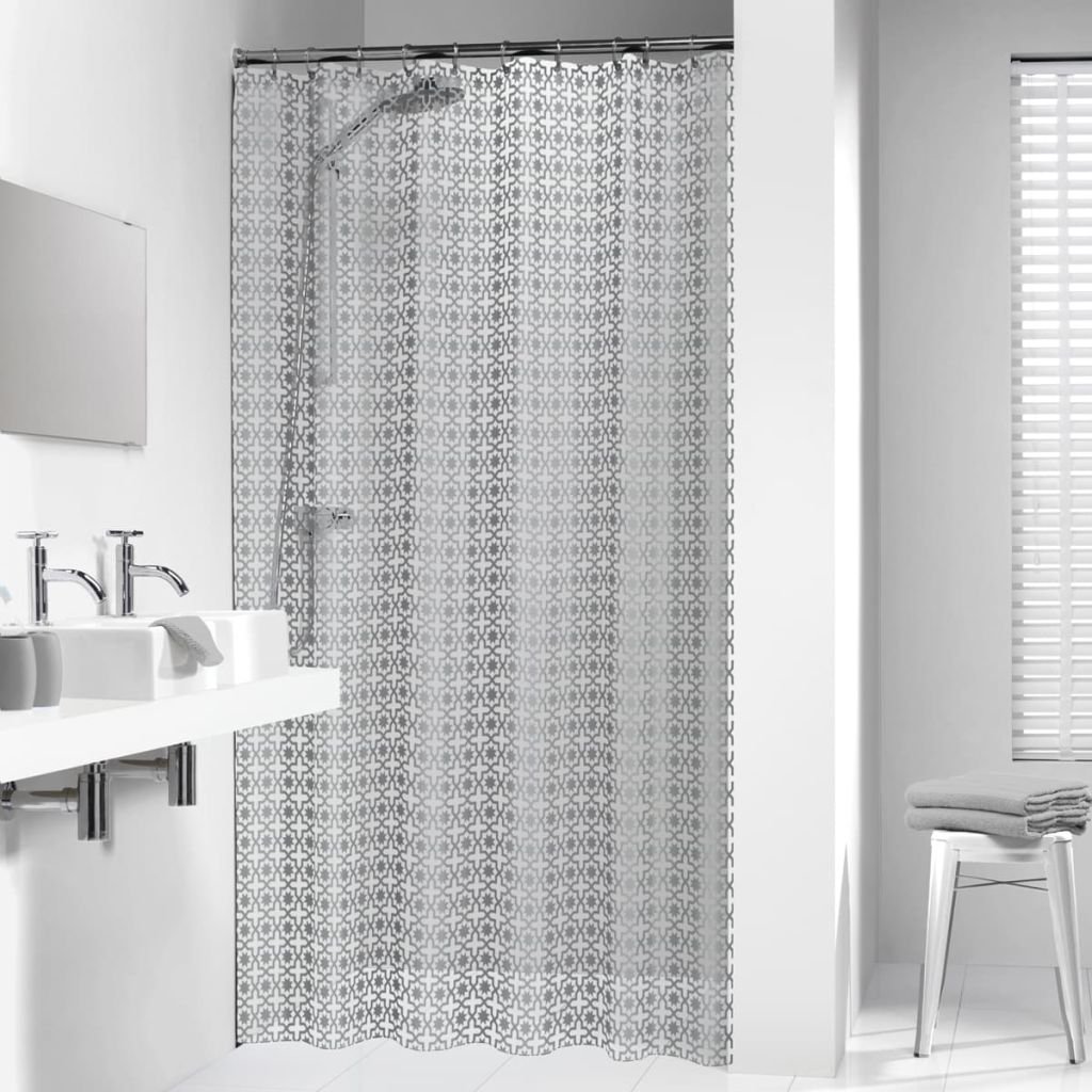 Sealskin Hammam Silver zasłonka prysznicowa tekstylna 180x200cm 210861318