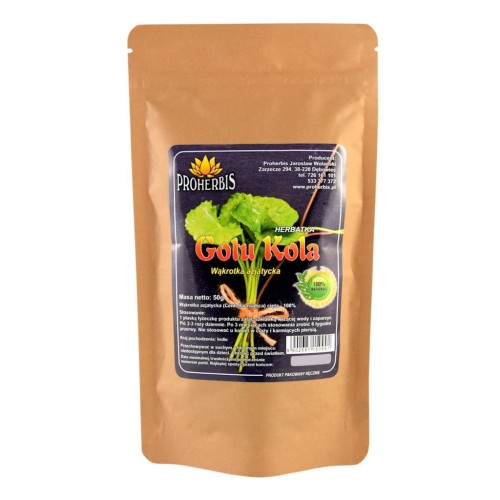 YUCCA Proherbis Gotu Kola Wąkrotka azjatycka 50 g YUC991