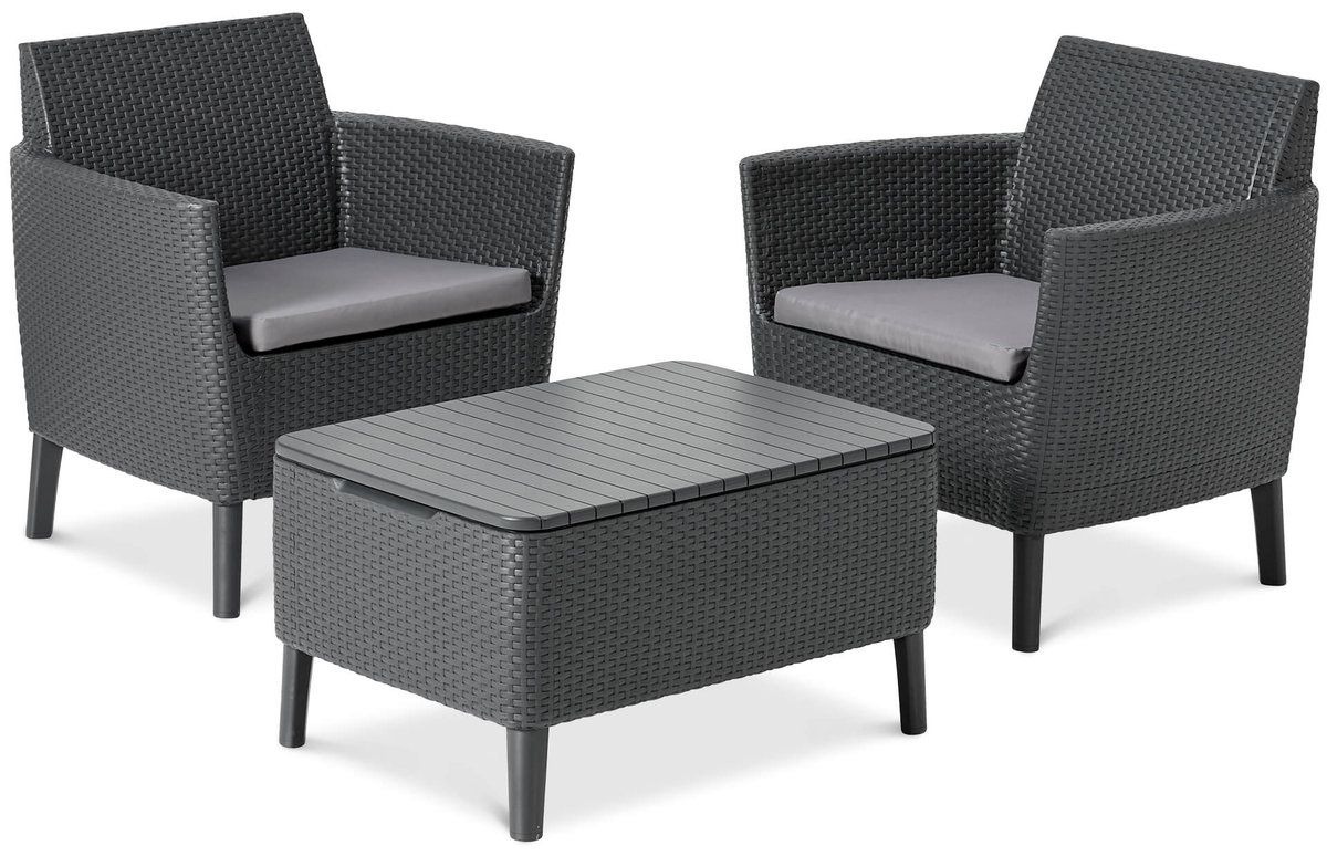 Zestaw Balkonowy Ogrodowy Salemo Balcony Graphite