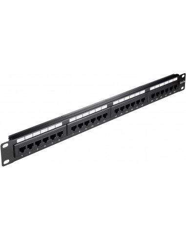 Cat 5E Panel Krosowy 19-Calowy (48,3 Cm), 24 Porty - Klasa Ekranowanie Utp