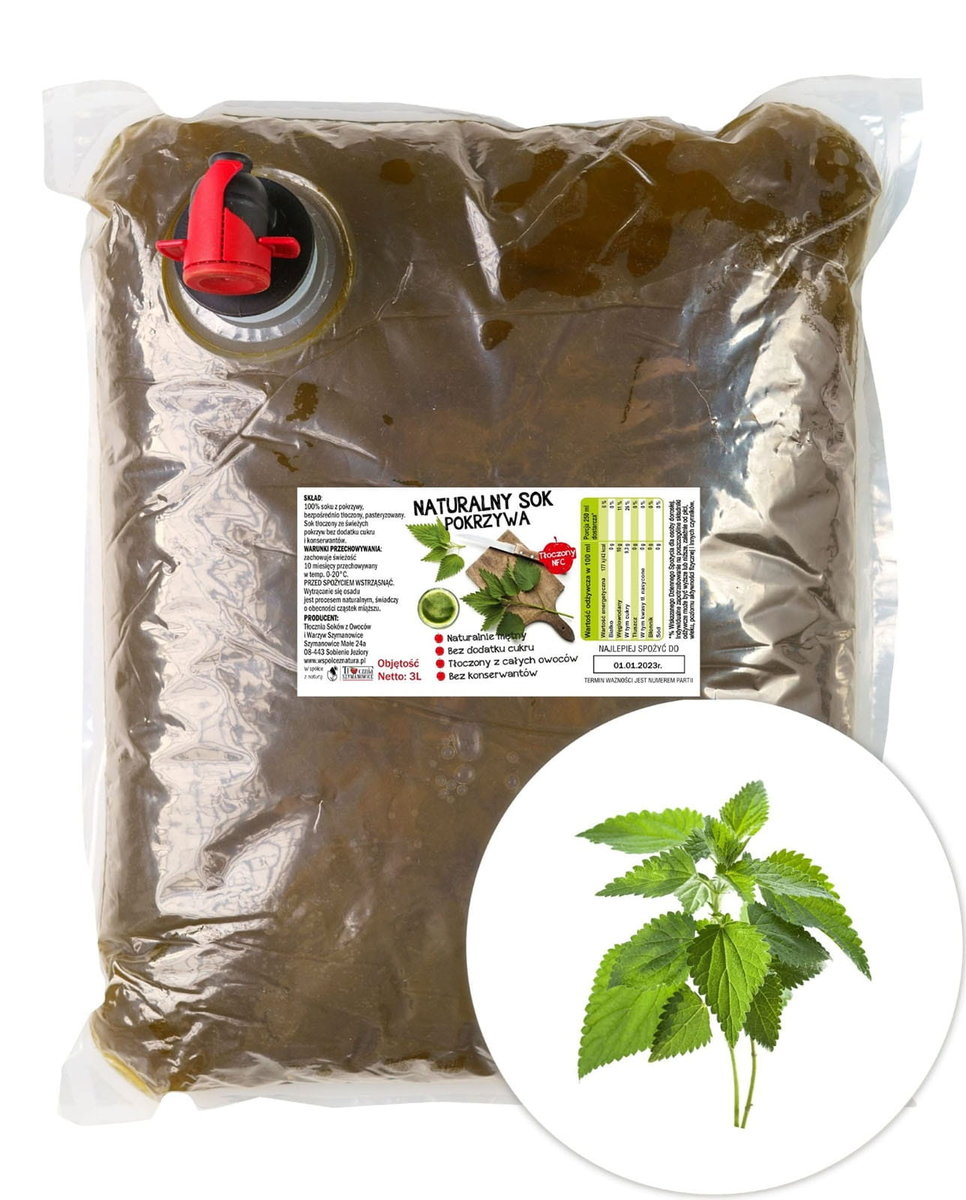 Sok z Pokrzywy 100% 3l
