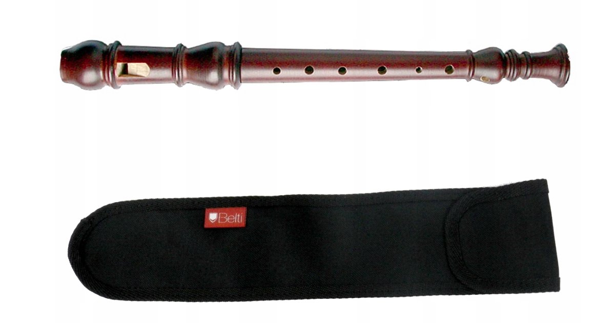 Flet prosty - sopran Mat Max FRYDERYK Renesansowy + pokrowiec czarny