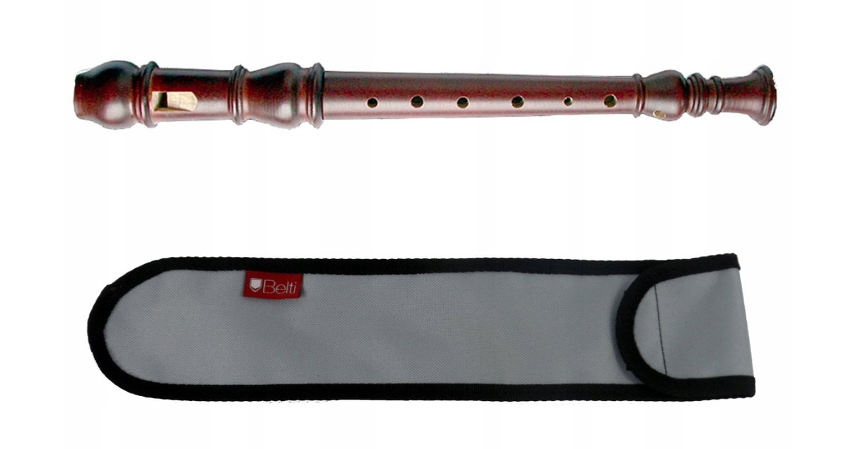 Flet prosty - sopran Mat Max FRYDERYK Renesansowy + pokrowiec szary