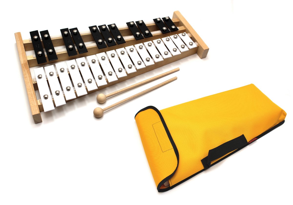 Pokrowiec na dzwonki chromatyczne /cymbałki Żółty