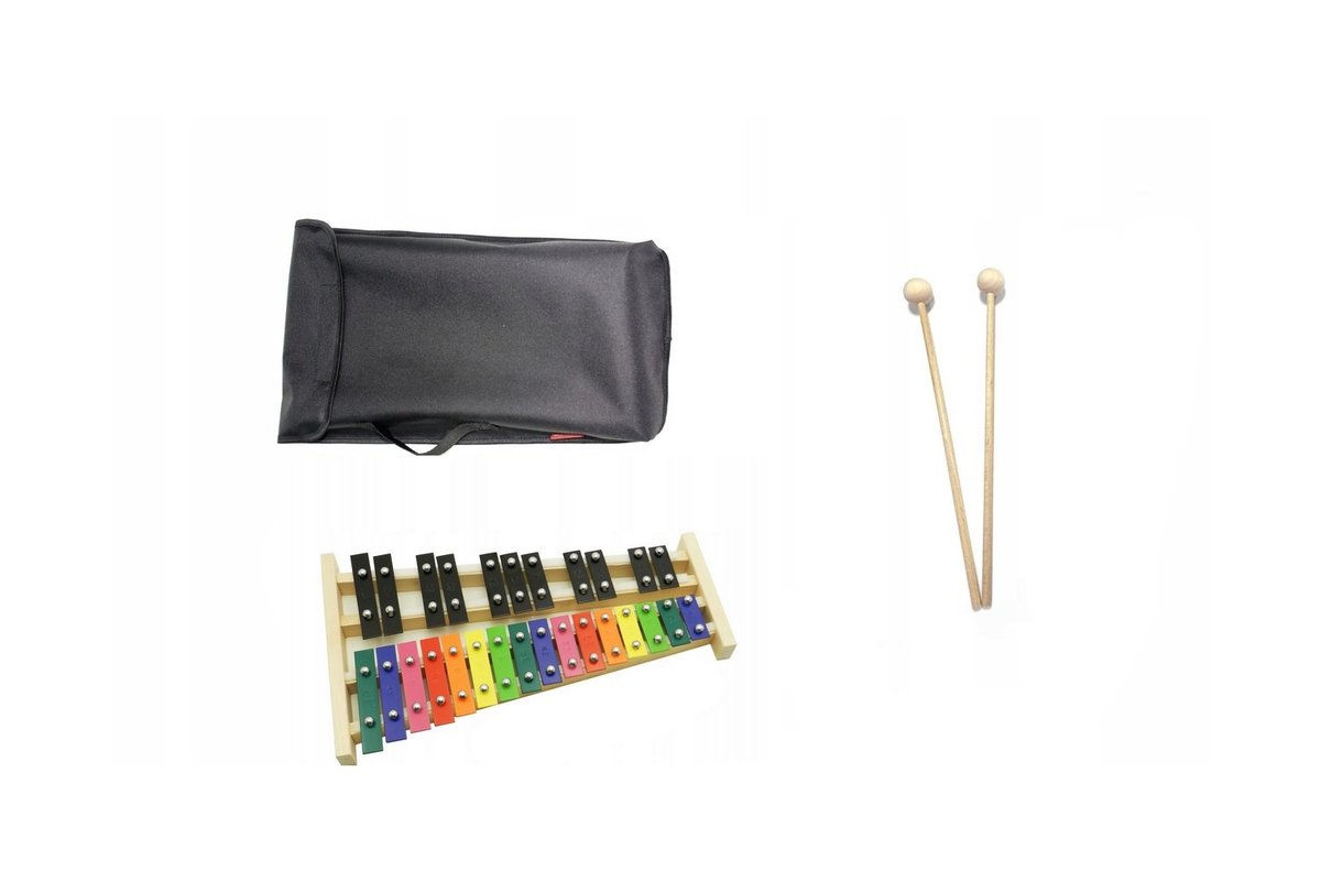 Dzwonki Chromatyczne Mat Max 27-tonowe kolorowe z pokrowcem czarny