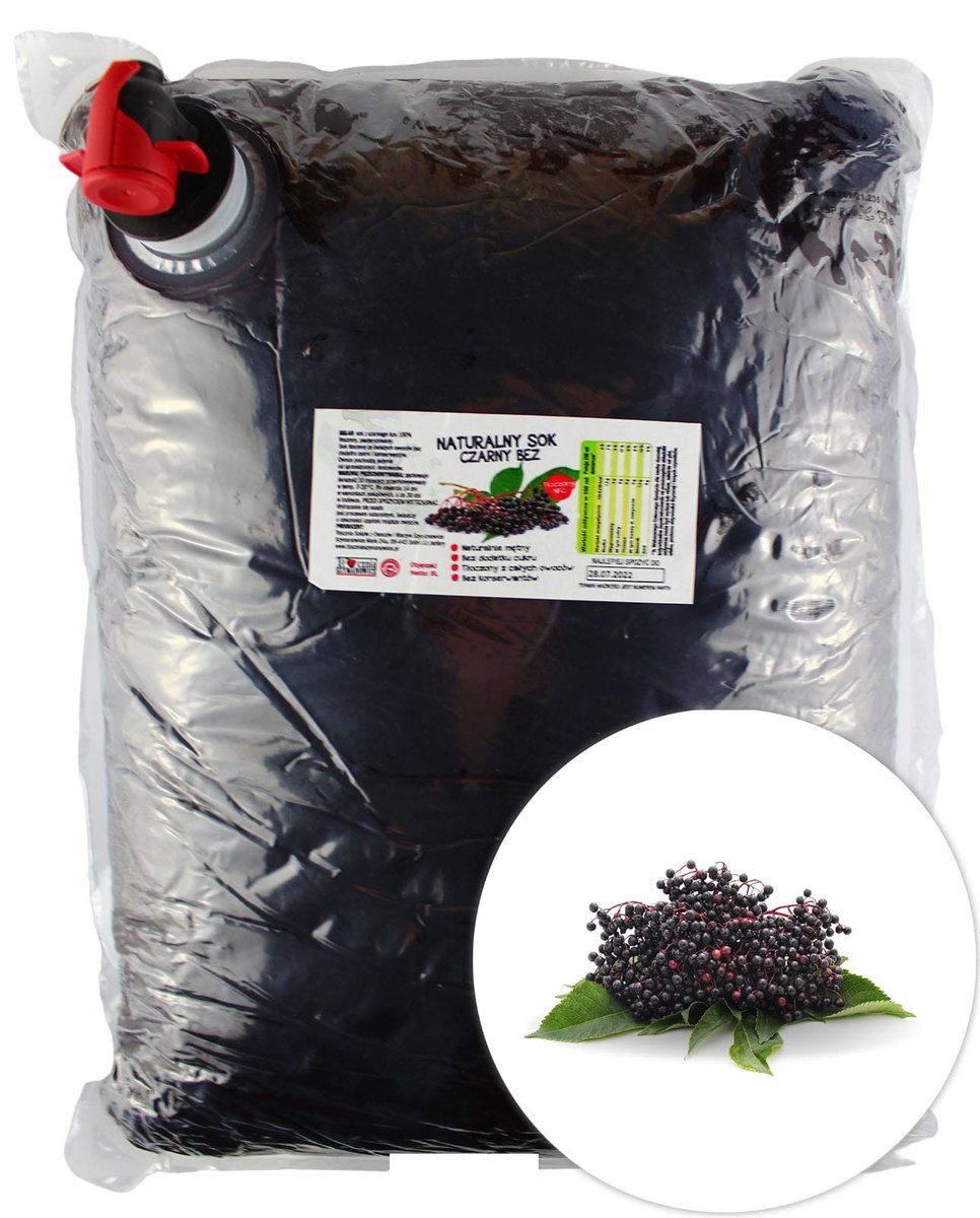 Sok z Czarnego Bzu 100% 5l