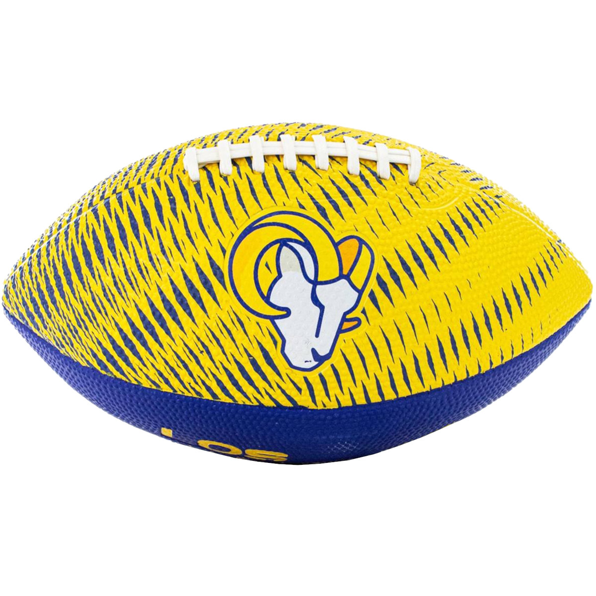 Wilson NFL Team Tailgate Los Angeles Rams Jr Ball WF4010019XBJR, unisex, piłki do futbolu amerykańskiego, Żółte
