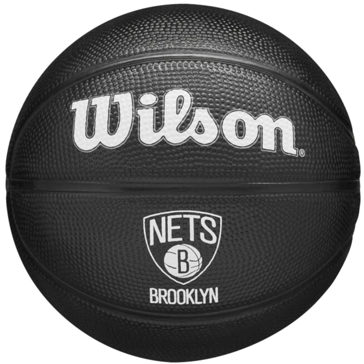 Wilson Team Tribute Brooklyn Nets Mini Ball WZ4017604XB, unisex, piłki do koszykówki, Czarne