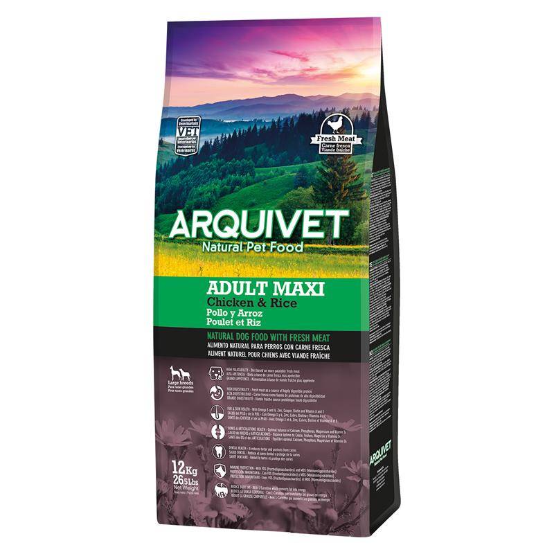 Arquivet Adult MAXI Kurczak z ryżem 12kg