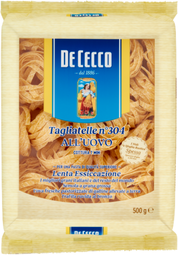 De Cecco Tagliatelle nr 304 - makaron jajeczny wstążki (500 g)