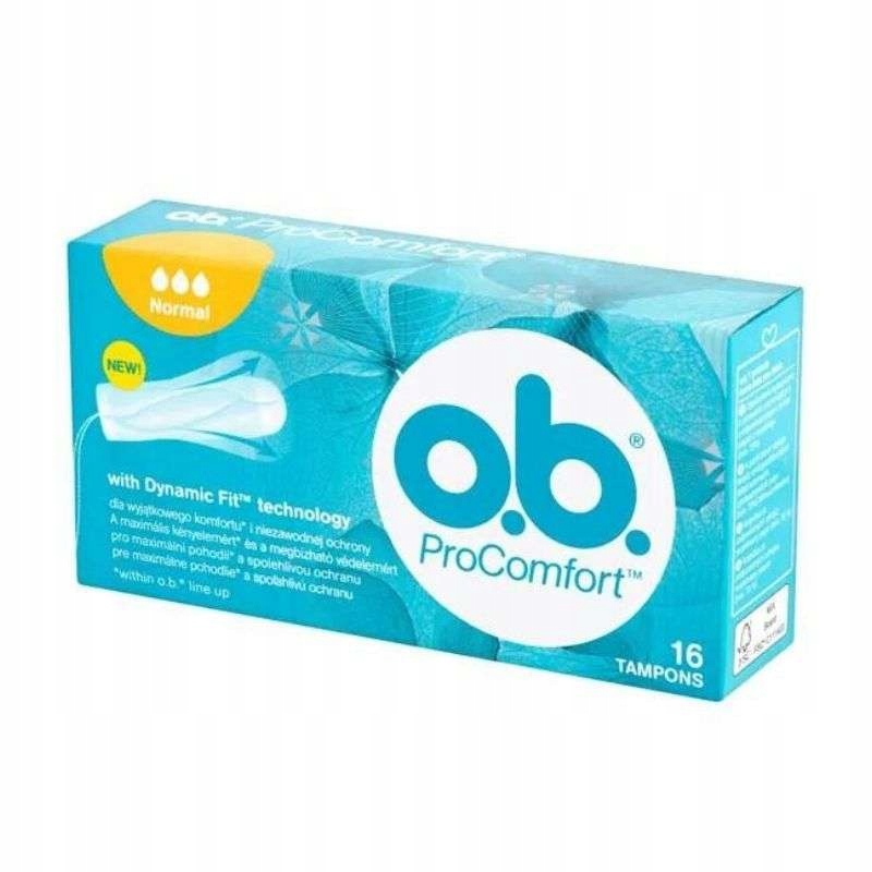 O.B., ProComfort, komfortowe tampony Normal, 16 szt.
