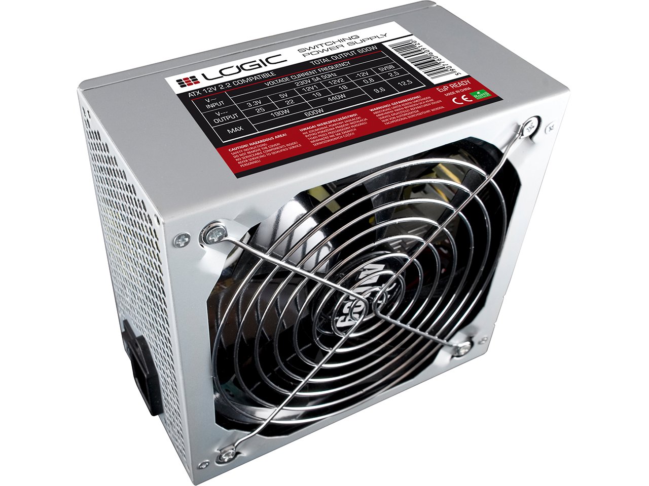 MC Poczuj się wentylatora P4 Power Supply 600 W Mc 120 mm 5907760609168