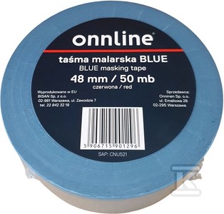 Taśma malarska BLUE 48mm/50mb ONNLINE