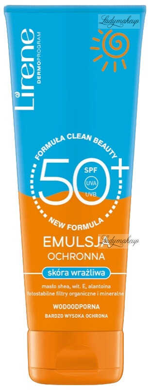 Lirene - Emulsja ochronna - Skóra wrażliwa - SPF50+ - 120 ml