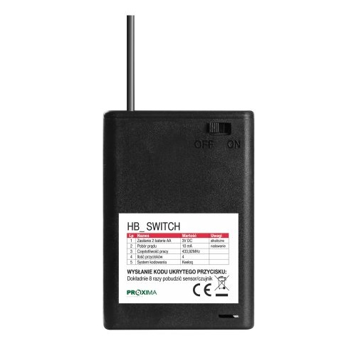 Proxima Pilot HB SWITCH do zabudowy w pojeździe
