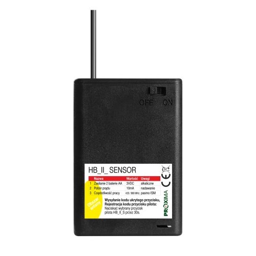 Proxima Pilot HB SENSOR do zabudowy w pojeździe na baterie