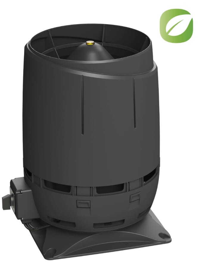 VILPE WENTYLATOR DACHOWY ECO FLOW 125S Czarny - Specjalistyczny sklep - Raty 0% - Kup z PayPo i zapłać za 30 dni