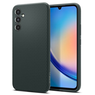 Etui SPIGEN Liquid Air do Samsung Galaxy A34 5G Ciemnozielony