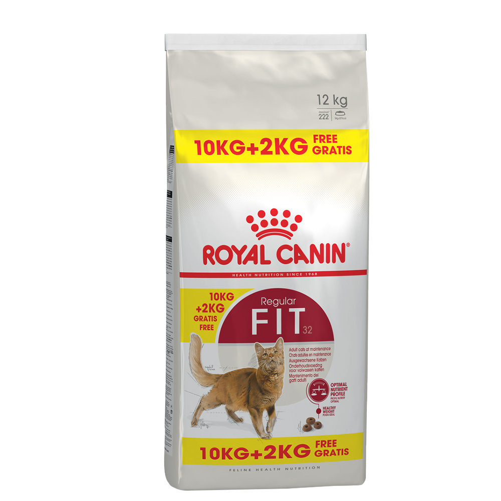 10 + 2 gratis! Royal Canin karma sucha, 12 kg - Regular Fit 32