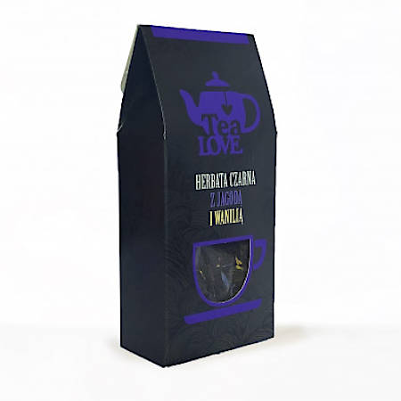 Herbata Tea LOVE czarna z jagodą i wanilią LIŚCIASTA