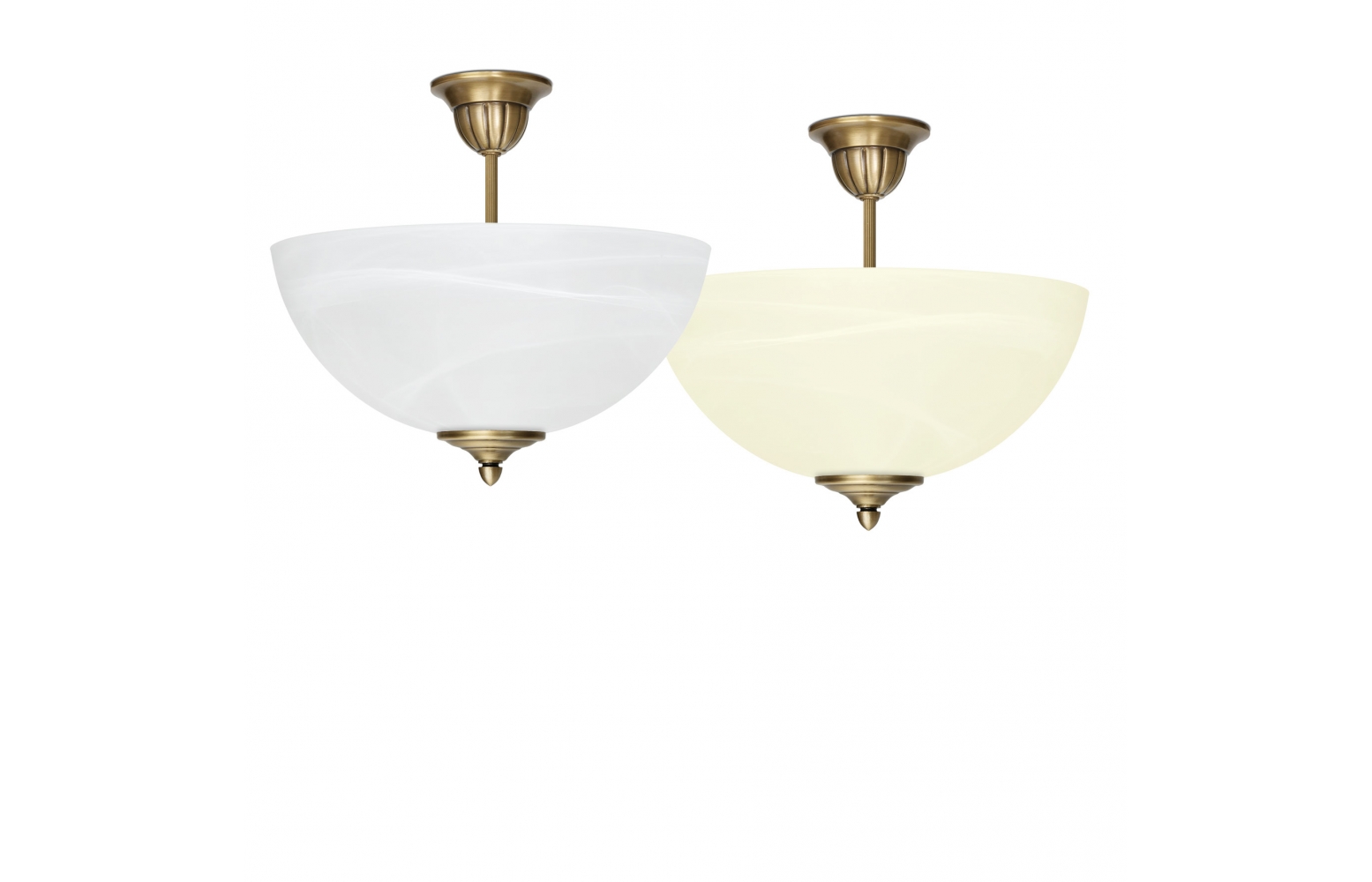 Lampa mosiężna z 1 kloszem V-S1A